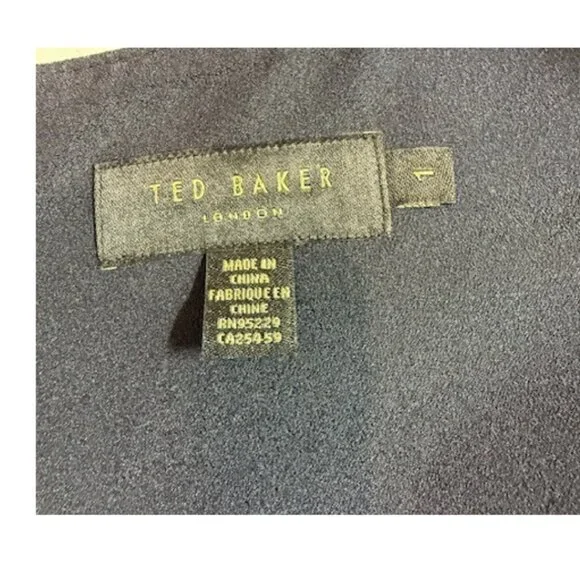 Ted Baker London Navy Sleeveless Sheath Dress Women’s Size 1 - Picture 4 of 8